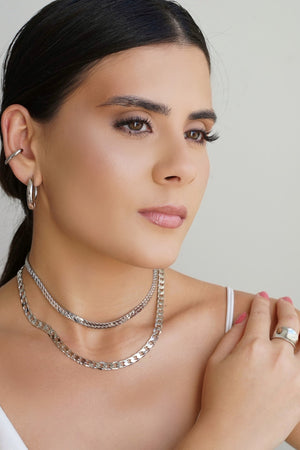 Piercing Liso Ródio Branco