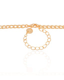 Gargantilha Elos Grumet Pingente Orgânico Banhado a Ouro 18K