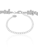 Choker Cascalhos Lisos Ródio Branco