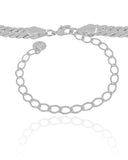 Choker Malha Cubana 6.5 mm Ródio Branco