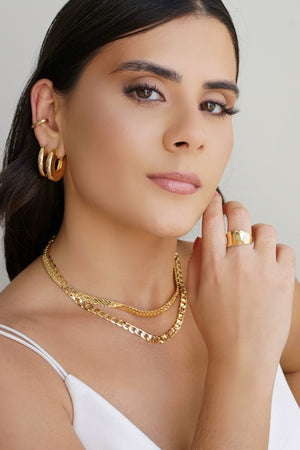 Choker Grumet 6.5 mm Banhado a Ouro 18K