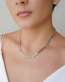 Choker Grumet 6.5 mm Ródio Branco