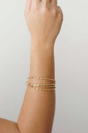 Bracelete Espiral 2 mm Banhado a Ouro 18K