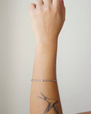 Bracelete Espiral 2 mm Ródio Branco