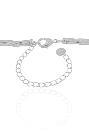 Choker Canutilhos Torcidos Ródio Branco