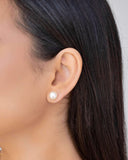 Brinco Pérola 10 mm Banhado a Ouro 18K