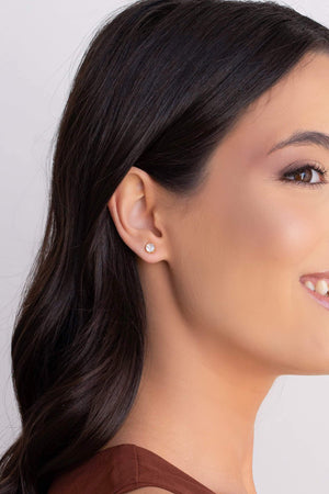 Brinco Infantil Ponto de Luz 5 mm Banhado a Ouro 18K