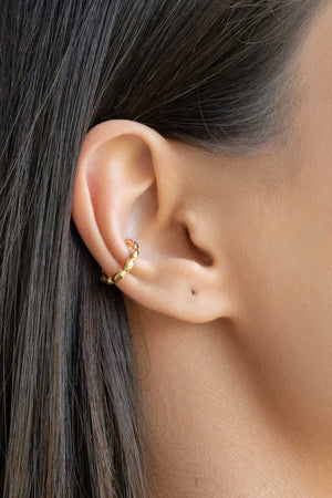 Piercing Gomos Lisos Banhado a Ouro 18K