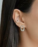 Piercing Gomos Lisos Ródio Branco