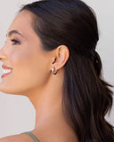 Brinco Argola Click Lisa 1.6 cm Ródio Branco