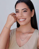 Brinco Pata Pet Cravejado Cristal 6 mm Ródio Branco