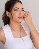 Ear Hook Plaquinhas Ovais Lisas 2.7 cm Ródio Branco