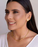 Piercing Fio Duplo Banhado a Ouro 18K