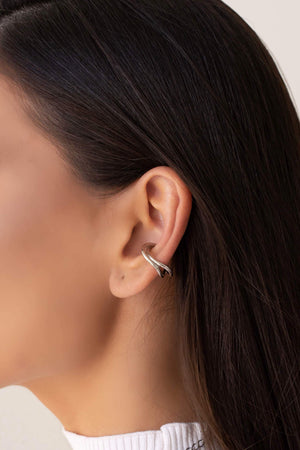 Piercing Fio Duplo Ródio Branco