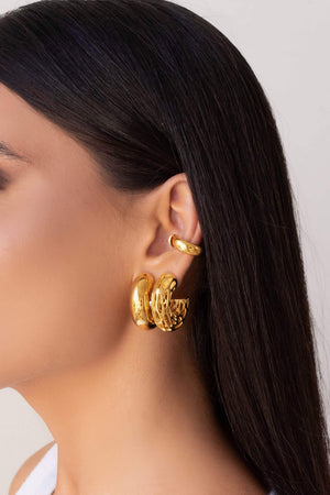 Piercing Tubo Liso Banhado a Ouro 18K