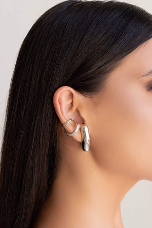 Piercing Filetes Lisos Ródio Branco