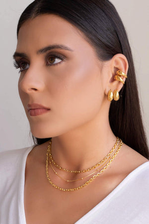 Piercing Gota Lisa Banhado a Ouro 18K