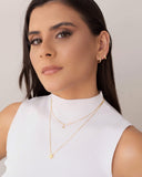 Choker Veneziana Trevo Liso Banhado a Ouro 18K