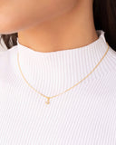 Choker Veneziana Ponto de Luz Cristal Banhado a Ouro 18K - 35 cm