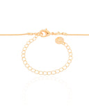 Choker Veneziana Ponto de Luz Cristal Banhado a Ouro 18K - 35 cm