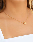 Gargantilha Filho Menina Ponto de Luz Cristal Banhado a Ouro 18K - 45 cm