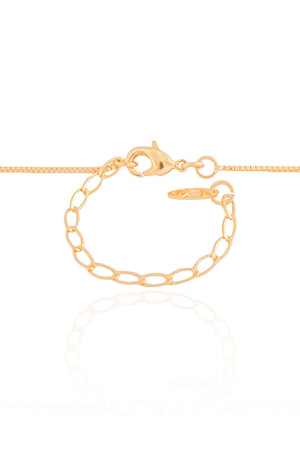 Gargantilha Filho Menino Ponto de Luz Cristal Banhado a Ouro 18K - 45 cm