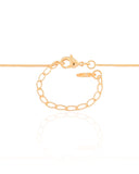 Gargantilha Filho Menino Ponto de Luz Cristal Banhado a Ouro 18K - 45 cm