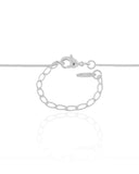 Gargantilha Árvore da Vida Cravejada Cristal Ródio Branco - 45 cm