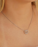 Gargantilha Filho Menino Cravejado Cristal Ródio Branco - 45 cm