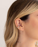 Piercing em X Torcido Ródio Branco