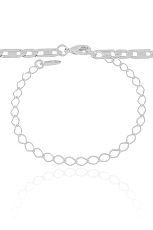 Choker Piastrine Ródio Branco