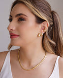 Piercing Filetes Lisos Banhado a Ouro 18K