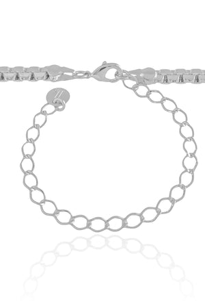 Choker Malha Egípcia 4 mm Ródio Branco