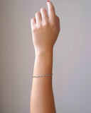 Bracelete Torcido Ródio Branco