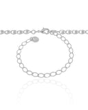 Choker Piastrine 4 mm Ródio Branco