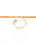 Gargantilha Rabo de Rato 3 mm Banhado a Ouro 18K - 45 cm