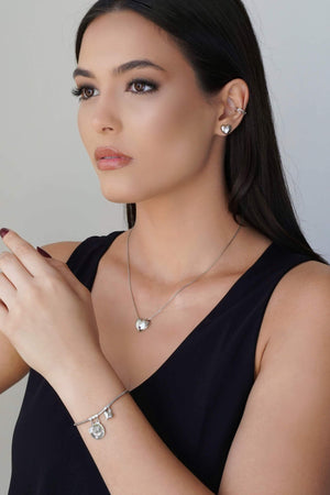 Pulseira Rabo de Rato 2 mm Espírito Santo Ródio Branco