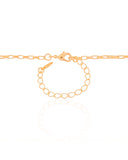 Gargantilha Elos Retos 2 mm Banhado a Ouro 18K - 45 cm