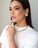 Pulseira Elos Ovais 3 mm Banhado a Ouro 18K