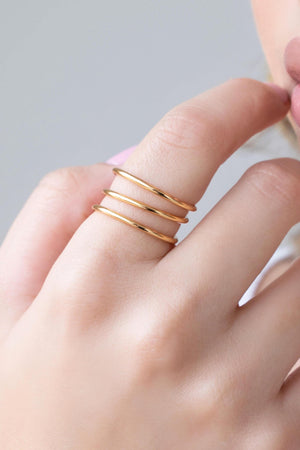 Anel Mola Tamanho 18 Banhado a Ouro 18K