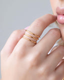 Anel Mola Tamanho 18 Banhado a Ouro 18K