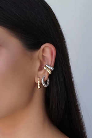 Piercing Esteira Banhado a Ouro 18K