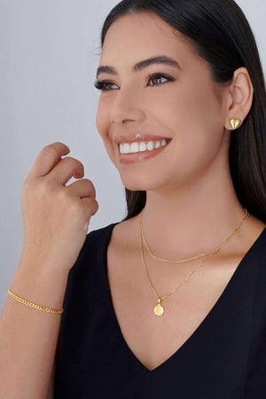 Gargantilha Grummet 2 mm Banhado a Ouro 18K - 45 cm