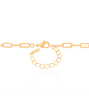 Gargantilha Elos Ovais 4 mm Banhado a Ouro 18K - 40 cm