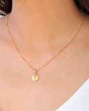 Gargantilha Veneziana Coração Liso Banhado a Ouro 18K - 45 cm