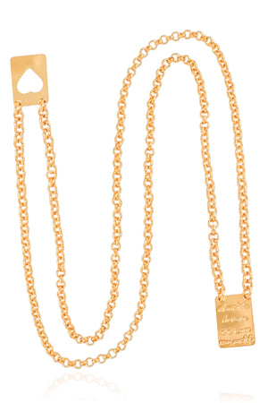 Escapulário A Medida do Amor e o Amor Sem Medidas Banhado a Ouro 18K