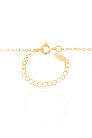 Gargantilha Elos Batimento Filho Menina Banhado a Ouro 18K - 50 cm