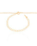 Gargantilha Elos Batimentos Filho Banhado a Ouro 18K - 40 cm