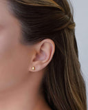 Brinco Gota Lisa 6 mm Banhado a Ouro 18K