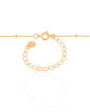 Choker Veneziana Bolinhas 2 mm Banhado a Ouro 18K